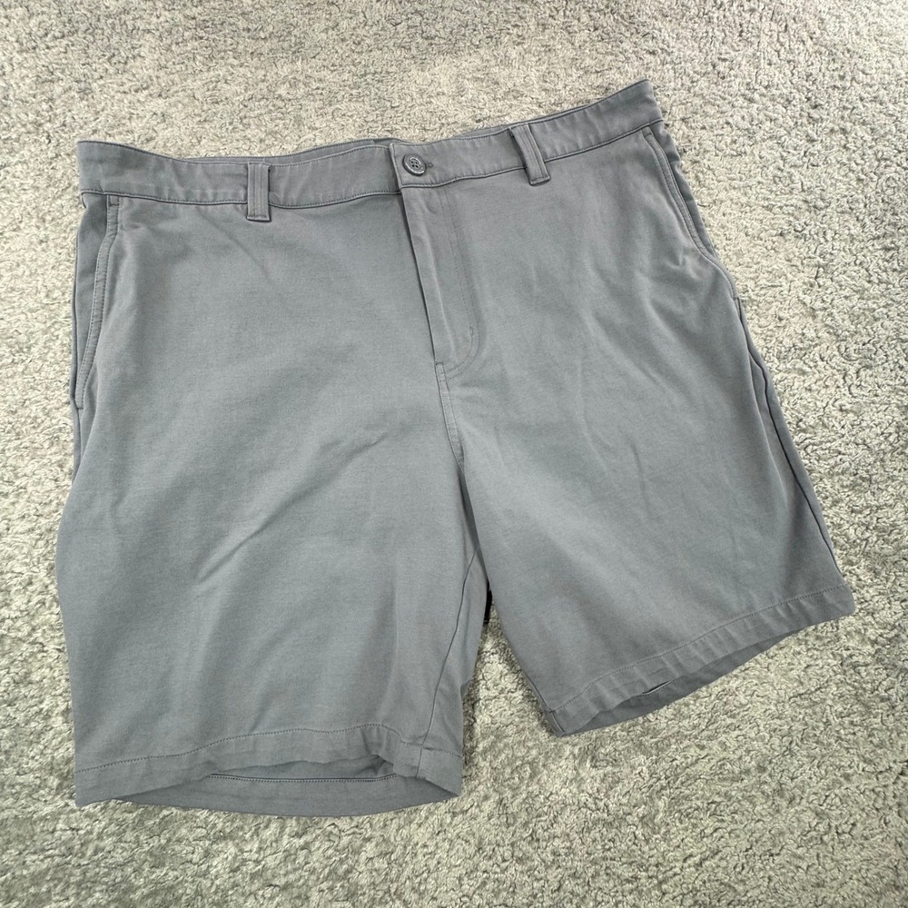 Travis Mathew Beck Mens Grey Golf Shorts Size 38 Cotton Blend Stretch A42375